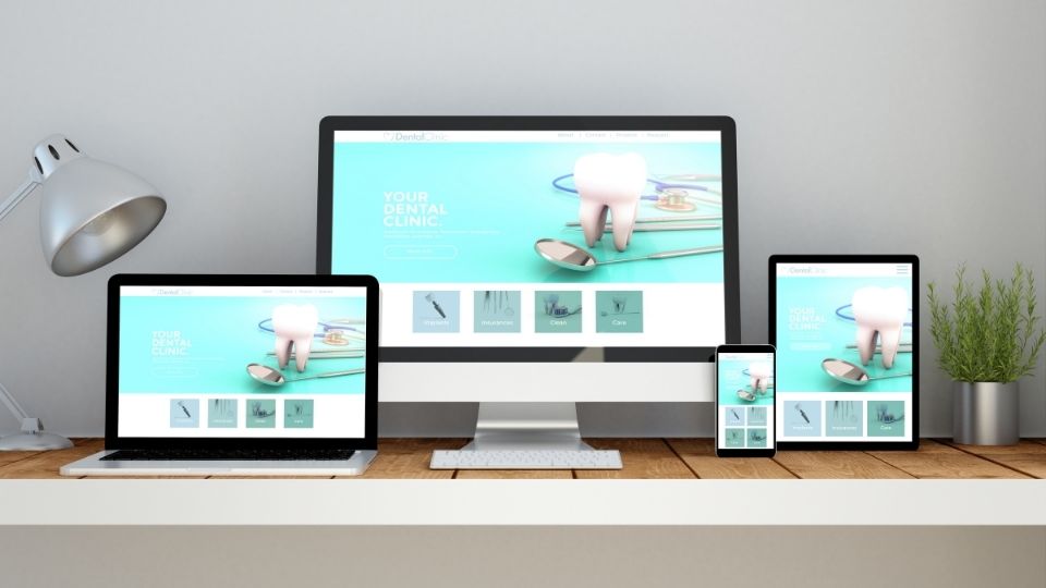 Dental Website Displayed On Multiple Devices 1