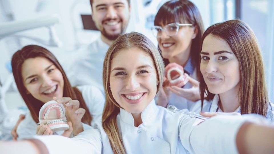 Dental Team Taking A Selfie
