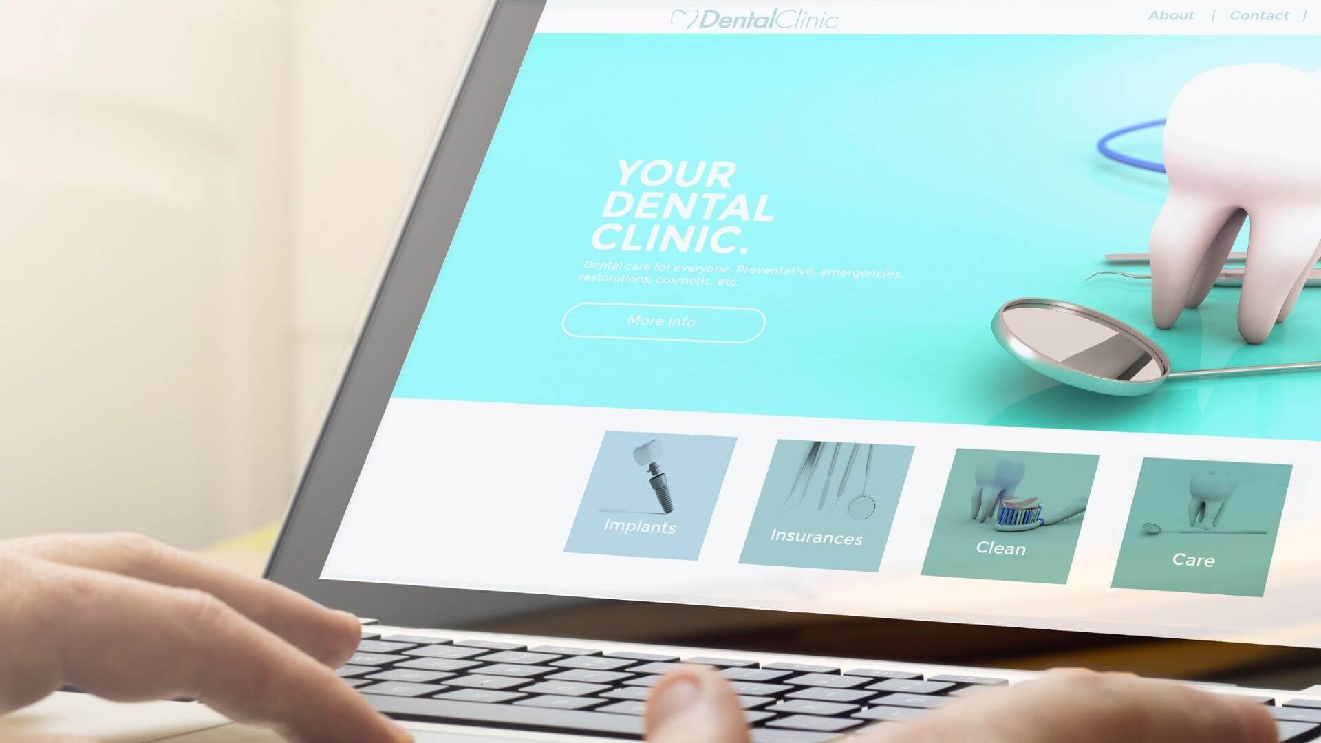 Person Exploring A Dental Website 1