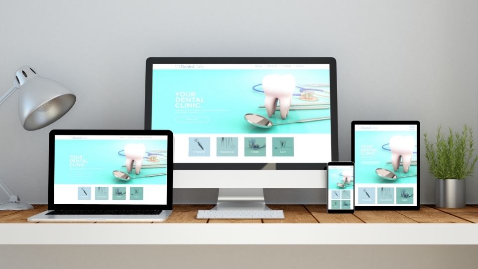 Dental Website Displayed On Multiple Devices