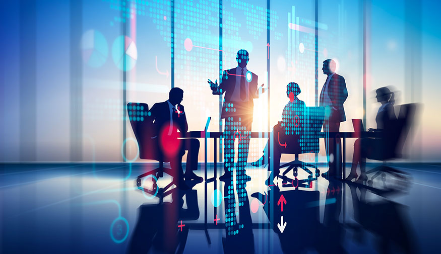 Group Of Experts In A Meeting Illustration