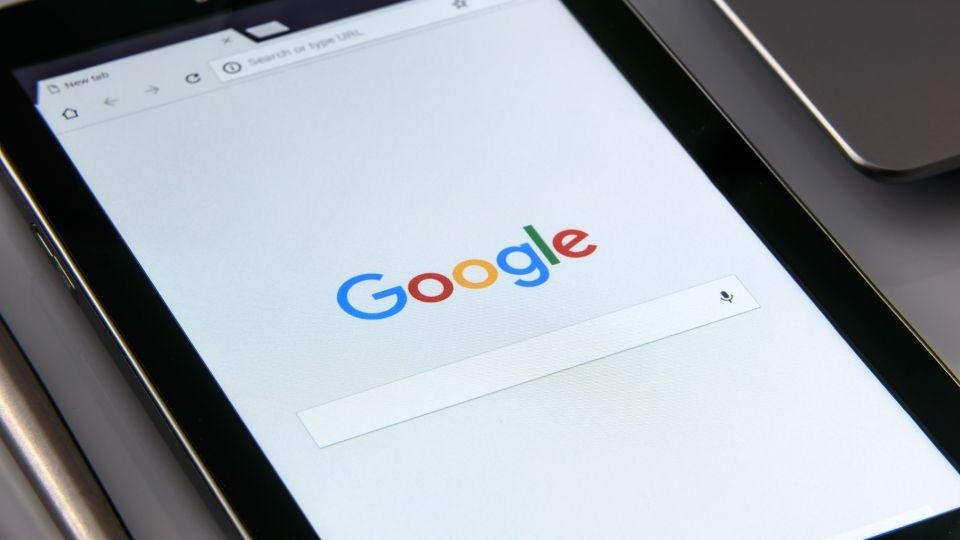 Smartphone Displaying A Google Search
