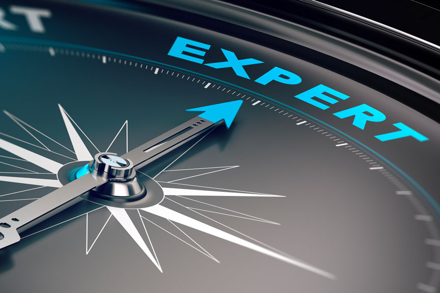 Compass Pointing To Expert