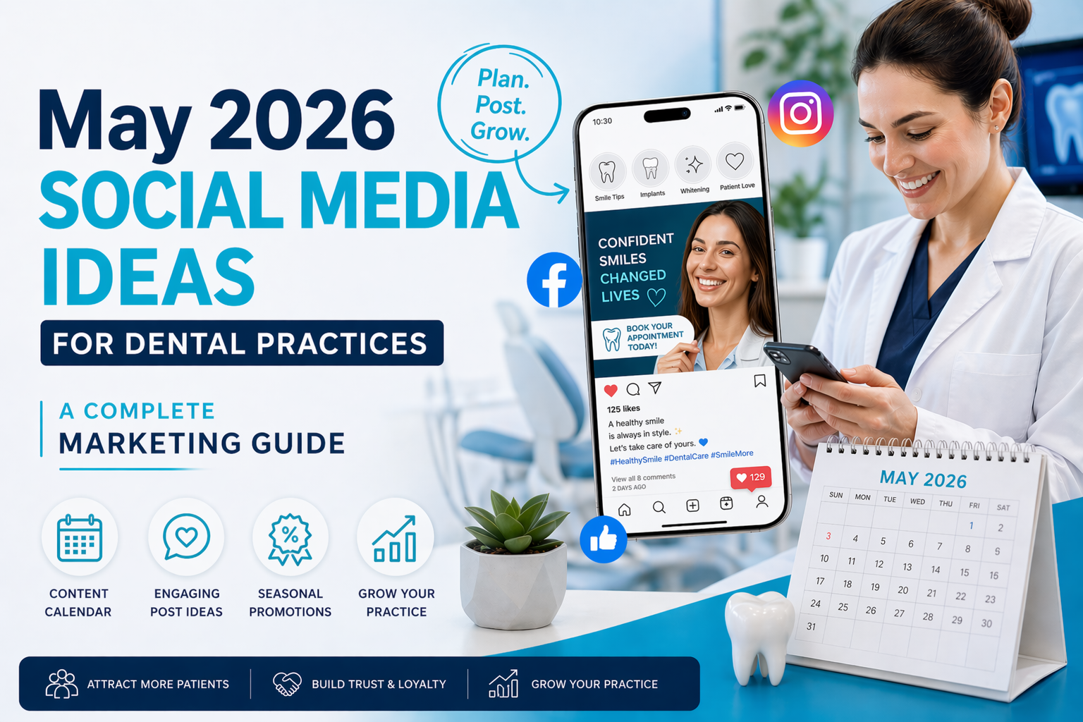 May 2026 Social Media Ideas For Dental Practices