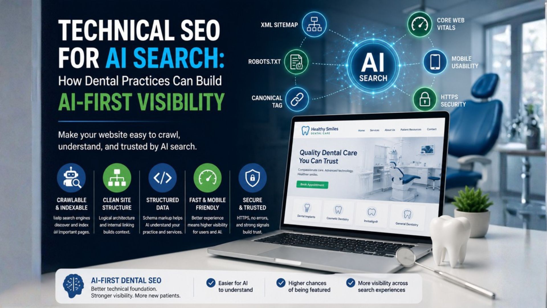 Technical SEO for AI Search: How Dental Practices Can Build AI-First Visibility